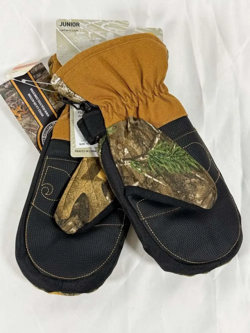 Carhartt Realtree Junior Camo Hunting Mittens XL